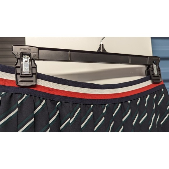 NWT TOMMY HILFIGER Size 4 Skirt Pleated Striped Elastic Waist - Picture 3 of 9